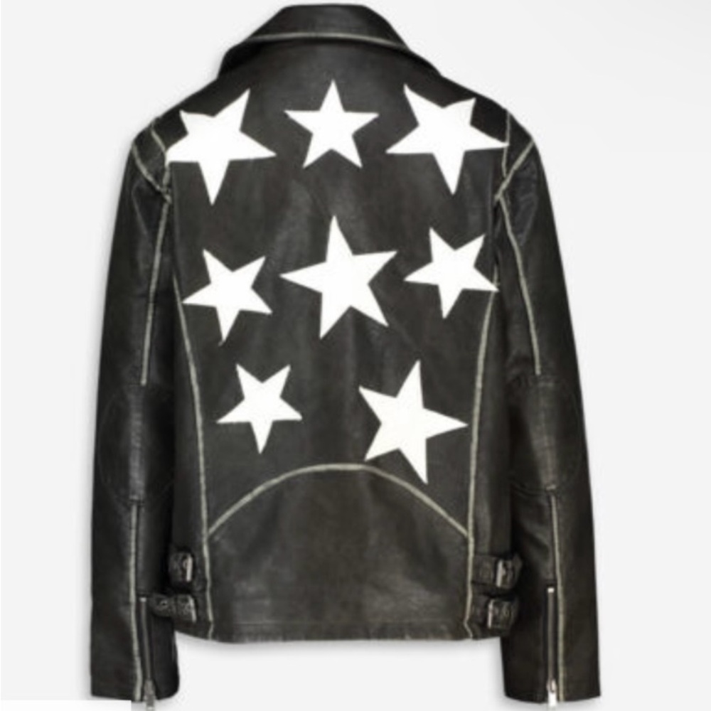 STOOSH FAUX LEATHER JACKET 24” PTP